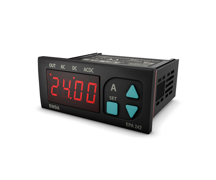 EPA242-UV  Dijital Ampermetre 77x35mm 90-250V AC 50/60Hz  ENDA | EPA242-230 Muadili