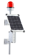 SNT-U125-SL25 20 W SOLAR PANELLİ METAL UÇAK İKAZ LAMBASI GÜNEŞ ENERJİSİ