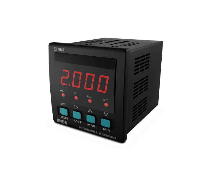 EI7041-UV  Programlanabilir Proses Göstergesi 72x72mm 90-250V AC 50/60Hz  ENDA | EI7041-230 Muadili