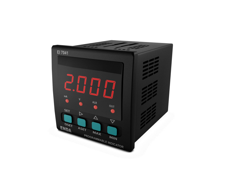 EI7041-LV  Programlanabilir Proses Göstergesi 72x72mm 10-30V DC / 8-24V AC  ENDA | EI7041-SM Muadili