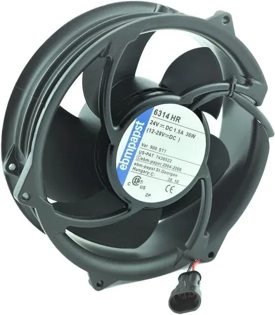Ebmpapst 6314HR DC Aksiyel Fan 24V 172x150x51mm 600m³/h Bilyalı Yatak Metal Gövde
