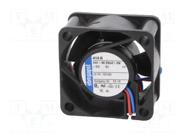 Ebmpapst 414H Aksiyel Soğutma Fanı 24V DC 40x40x20 mm - Kompakt Yüksek Devirli / Bilyalı Yataklı