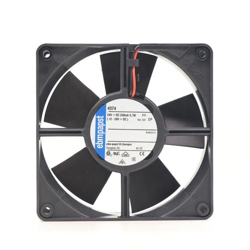 Ebmpapst 4374 DC Aksiyel Fan 24V 119x119x32mm Bilyalı Yatak Yüksek Performans