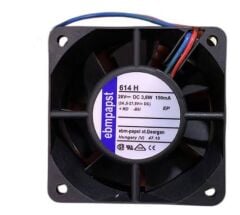Ebmpapst 614H Aksiyel Soğutma Fanı 24V DC 60x60x25 mm - Yüksek Devirli / Kompakt