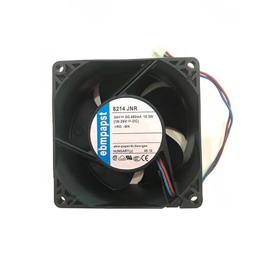 Ebmpapst 8214JNR Aksiyel Soğutma Fanı 24V DC 80x80x38 mm - Yüksek Basınçlı / Rulmanlı