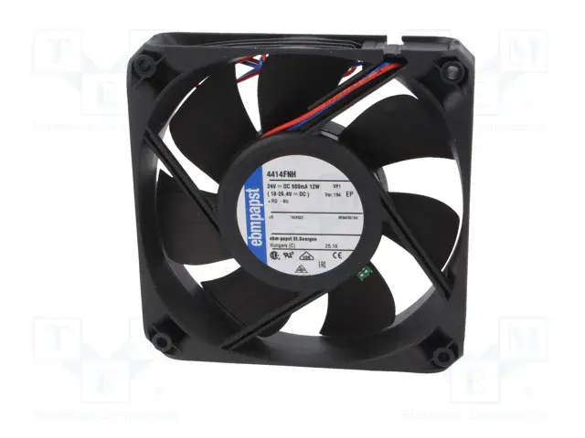 Ebmpapst 4414FNH Aksiyel Soğutma Fanı 24V DC 120x120x25 mm - Yüksek Devirli / İnce Gövde