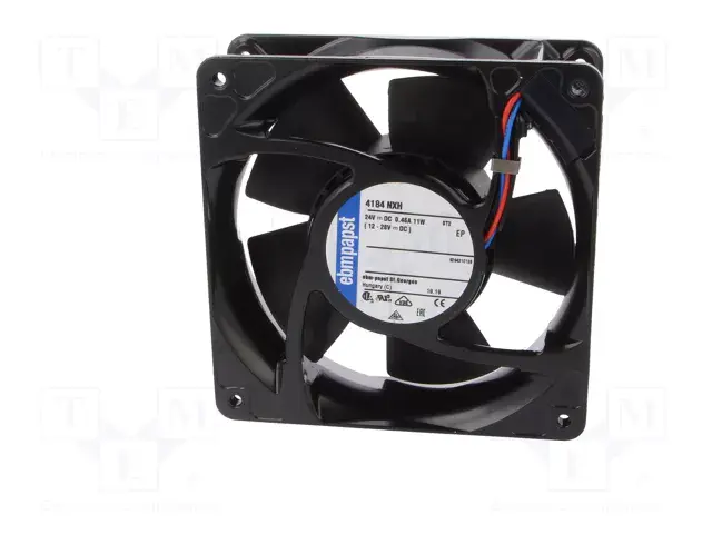 Ebmpapst 4184NXH Aksiyel Soğutma Fanı 24V DC 120x120x38 mm - Yüksek Devirli / Metal Gövdeli