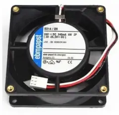 Ebmpapst 8314/2H Aksiyel Soğutma Fanı 24V DC 80x80x32 mm - YükYataklısek Devirli / Bilyalı