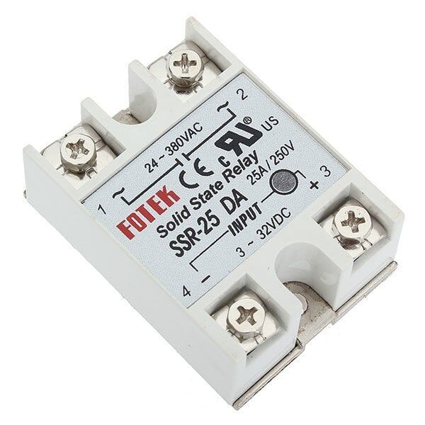 SSR-25DA FOTEK 3-32VDC Tetikleme,24-380VAC Çıkış Voltajı,25A Monofaze SOLİD STATE RELAY(SSR Röle)