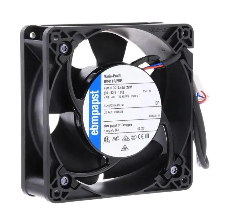 Ebmpapst DV4118/2NP Diagonal Soğutma Fanı 48V DC 119x119x38 mm - Bilyalı Yataklı