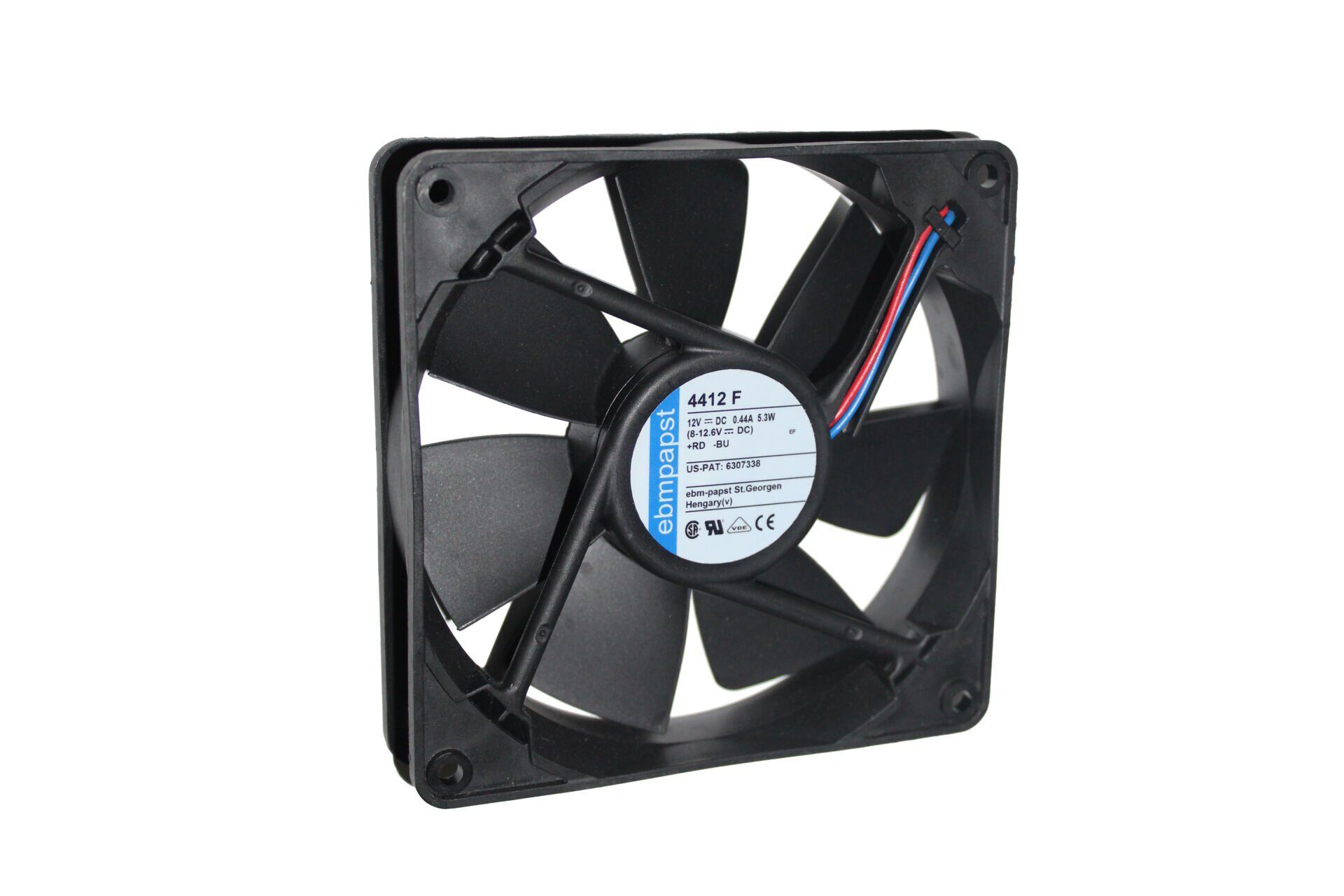Ebmpapst 4412F Aksiyel Soğutma Fanı 12V DC 119x119x25 mm - İnce Gövdeli / Bilyalı Yataklı