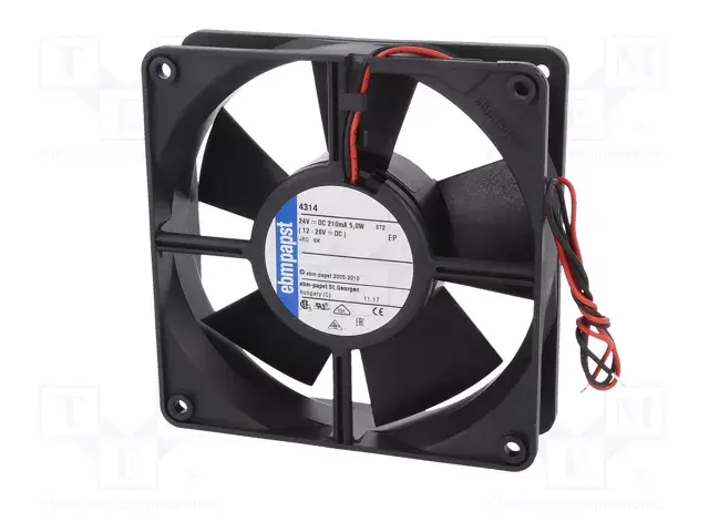 Ebmpapst 4314 DC Aksiyel Fan 24V 119x119x32mm Bilyalı Yatak Yüksek Performans