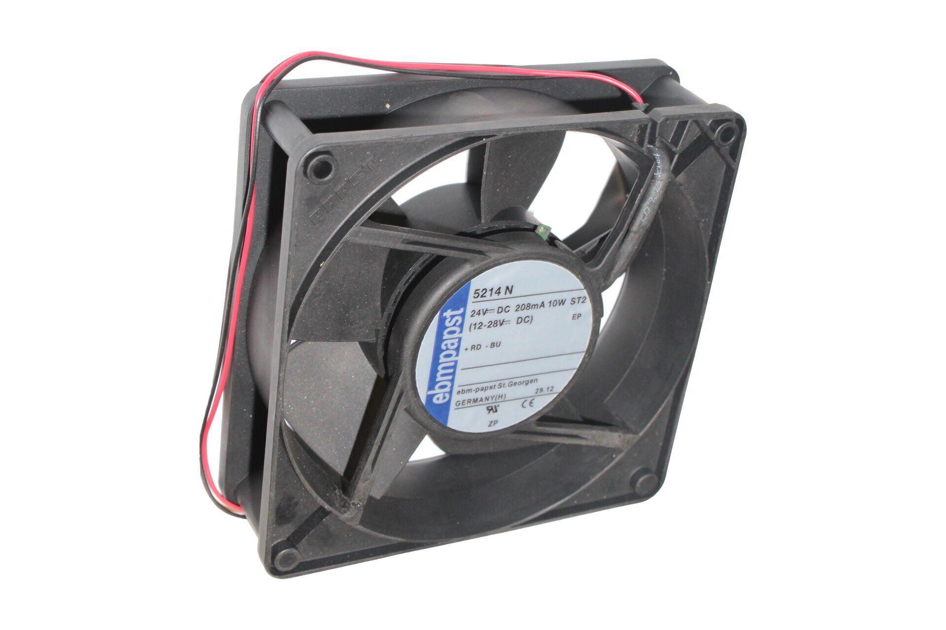 Ebmpapst 5214N Aksiyel Soğutma Fanı 24V DC 127x127x38 mm - Metal Gövdeli / Bilyalı Yataklı