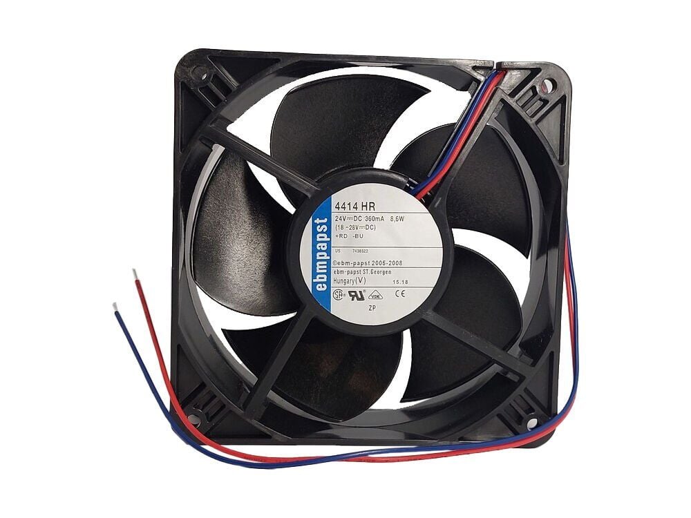 Ebmpapst 4414HR Aksiyel Soğutma Fanı 24V DC 119x119x25 mm - Yüksek Debili / Bilyalı Yataklı
