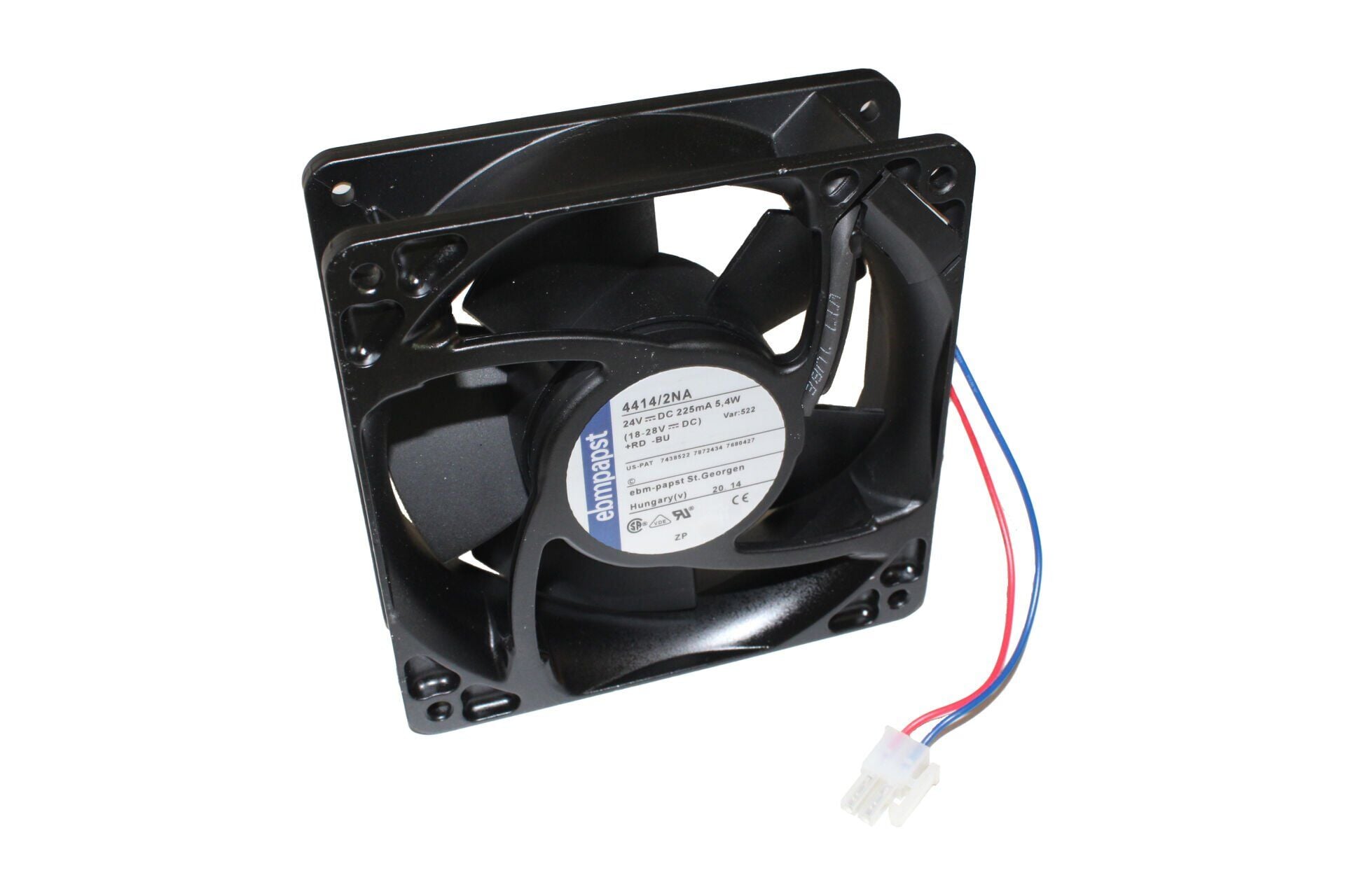 Ebmpapst 4414/2NA Aksiyel Soğutma Fanı 24V DC 119x119x25 mm - Hız Sinyal Çıkışlı (Speed Signal) / Bilyalı Yataklı