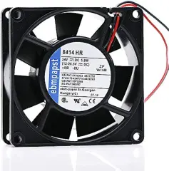 Ebmpapst 8414HR Aksiyel Soğutma Fanı 24V DC 80x80x25 mm - Yüksek Debili / Bilyalı Yataklı