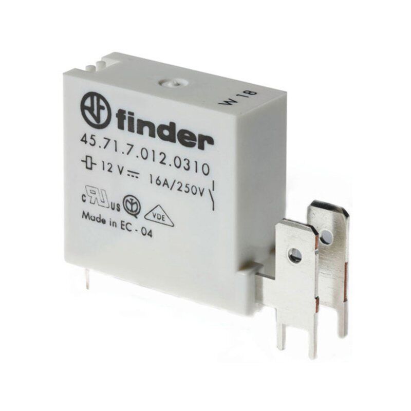 (F.45.71.7.012.0310) MİN.PCB RÖLE+FASTON250,12VDC,5MMPİN.1NA KONTAK