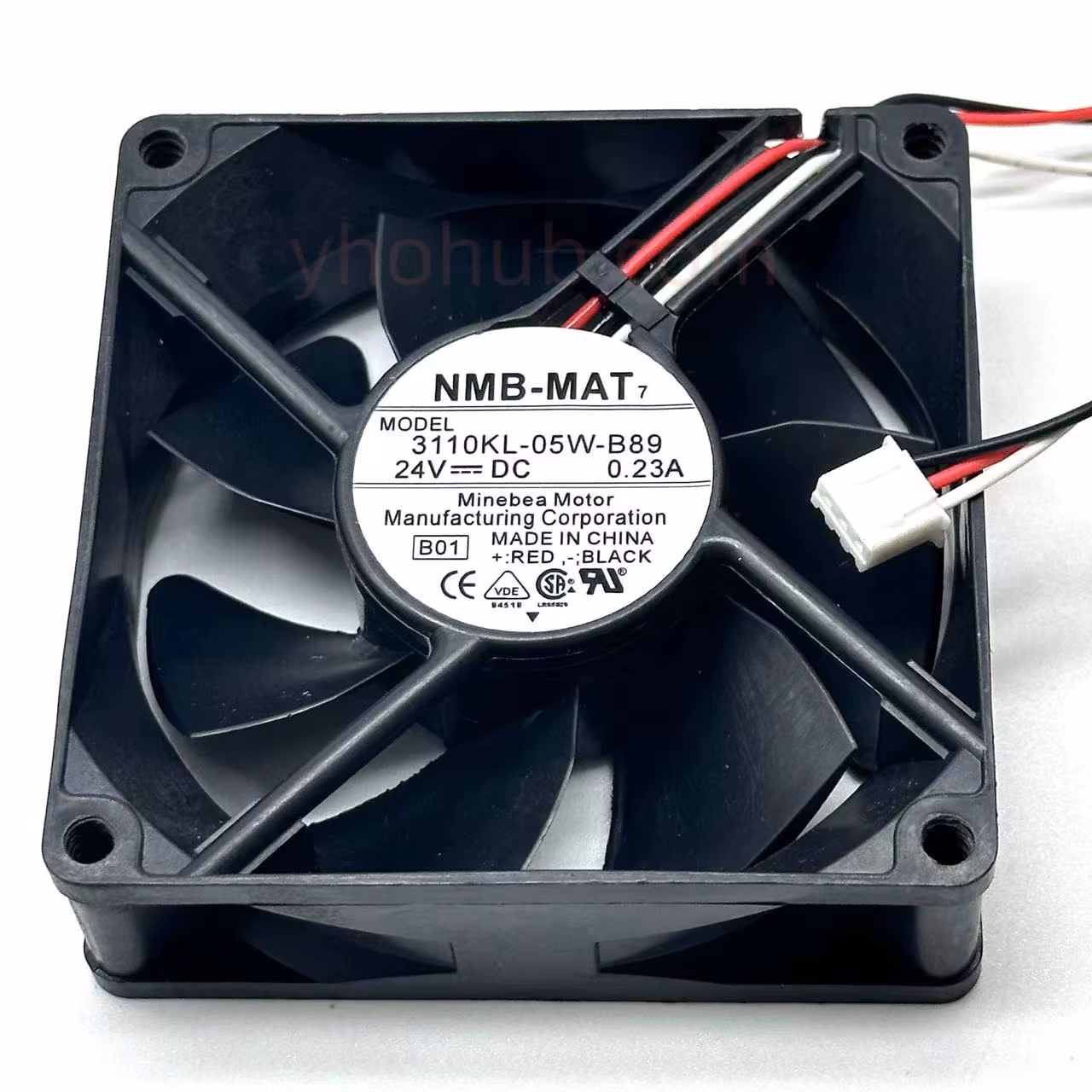NMB 3110KL-05W-B89 Aksiyel Soğutma Fanı 24V DC 80x80x25 mm - Kilitli Motor Sinyal Çıkışlı (Sensor / Alarm) / Bilyalı Yataklı