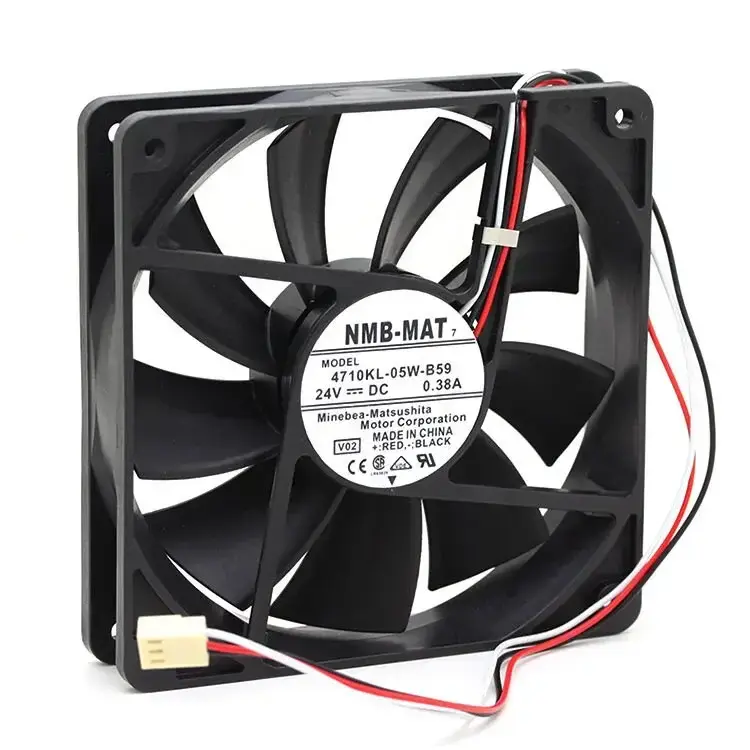 NMB 4710KL-05W-B59 Aksiyel Soğutma Fanı 24V DC 119x119x25 mm - Hız Sinyal Çıkışlı / Bilyalı Yataklı