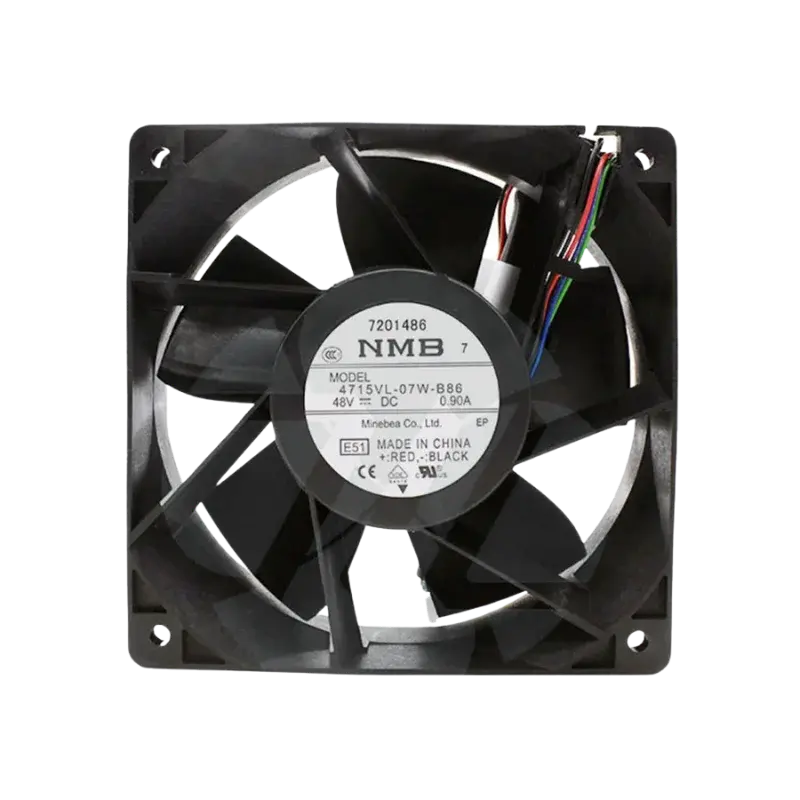 NMB 4715VL-07W-B86 Aksiyel Soğutma Fanı 48V DC 120x120x38 mm - Extreme Yüksek Devir / Hız Sinyal Çıkışlı (Tachometer) / Çift Bilyalı Yataklı