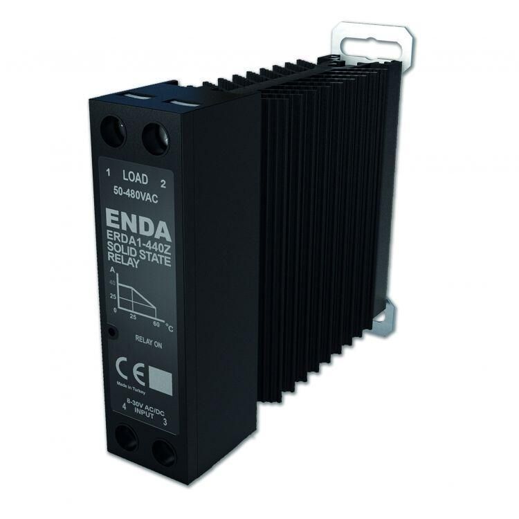 ERDA1-425Z  Ray Montaj SSR 25A input 8-30V AC/DC output 20-480V AC  ENDA |