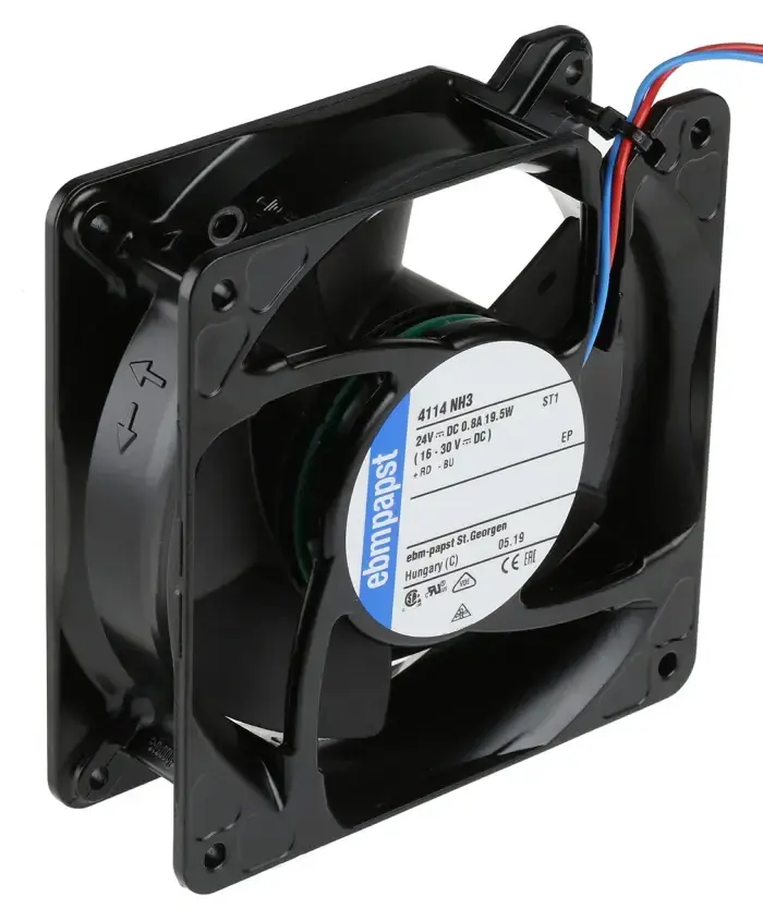 EBMPAPST 4114NH3 Fan 24V DC 119x119x38mm Endüstriyel Soğutma Fanı