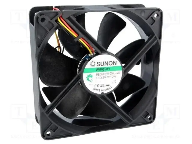 SUNON MEC0381V1-000U-G99 Aksiyel Soğutma Fanı 12V DC 120x120x38 mm - MagLev Manyetik Yataklı