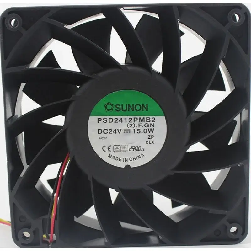SUNON PSD2412PMB2-A Blower Soğutma Fanı 24V DC 120x120x32 mm - Çift Bilyalı Rulmanlı
