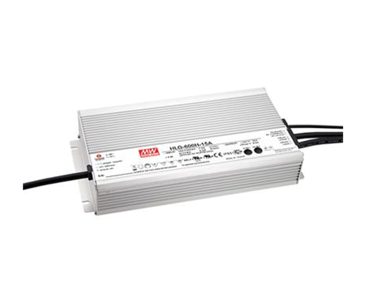 HLG-600H-12A  	12Vdc 40.0Amp ADJ  MEANWELL