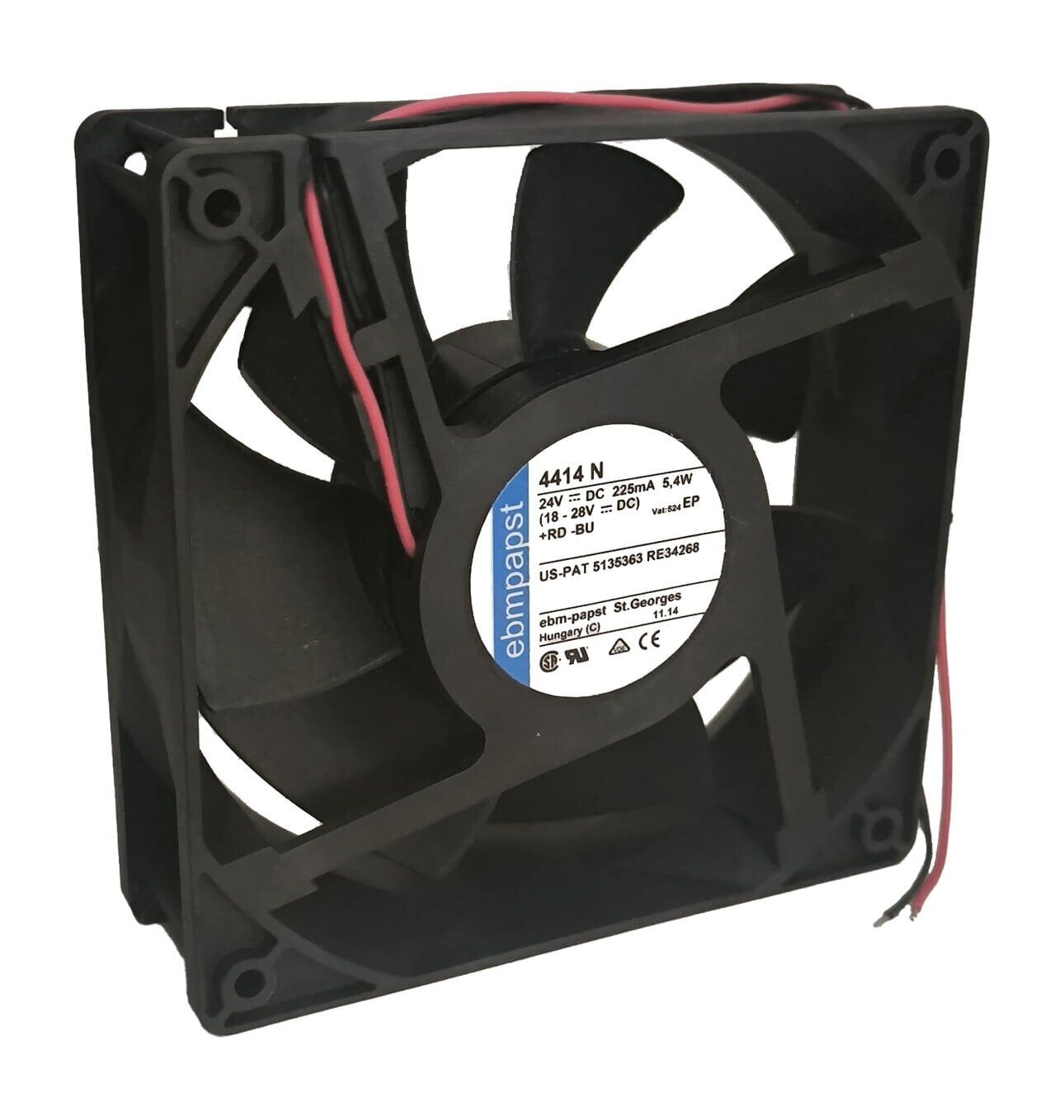 Ebmpapst 4414N DC Aksiyel Fan 24V 119x119x25mm Bilyalı Yatak Dengeli Soğutma
