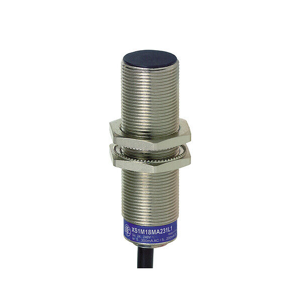 XS618B1MAL2 Telemecanique M18 Endüktif Yaklaşım Sensörü 8mm 24-240VAC/DC 2 Telli NO 2m Kablolu IP69K