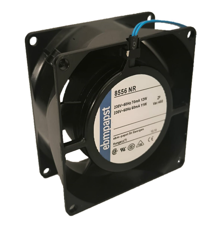 Ebmpapst 8556NR AC Aksiyel Fan 230V 80x80x38mm Metal Gövde Bilyalı Yatak