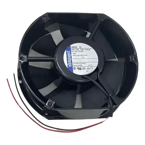 Ebmpapst 6424U DC Aksiyel Fan 24V 172x51mm Bilyalı Yatak Metal Gövde