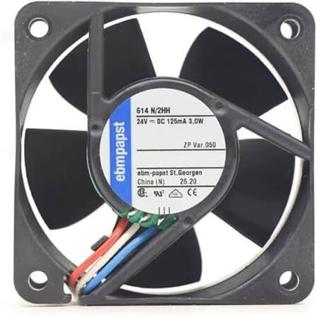 Ebmpapst 614N/2HH DC Aksiyel Fan 24V 60x60x25mm Yüksek Devir Hız Sinyalli Soğutma Fanı