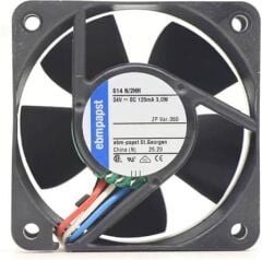 Ebmpapst 614N/2HH DC Aksiyel Fan 24V 60x60x25mm Yüksek Devir Hız Sinyalli Soğutma Fanı