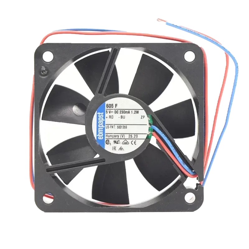 Ebmpapst 605F DC Aksiyel Fan 5V 60x60x15mm Bilyalı Yatak Ultra İnce Design