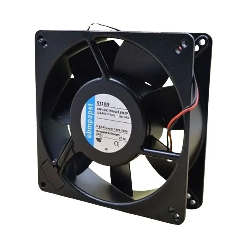 Ebmpapst 5118N DC Aksiyel Fan 48V 135x135x38mm Bilyalı Yatak Metal Gövde