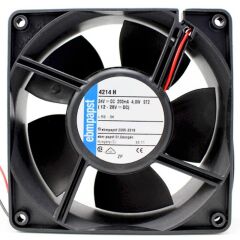 Ebmpapst 4214H DC Aksiyel Fan 24V 119x119x38mm Bilyalı Yatak Yüksek Performans