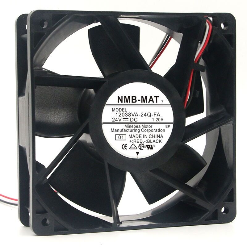 NMB 12038VA-24Q-FA DC Aksiyel Fan 24V 120x120x38mm Bilyalı Yatak Ultra Yüksek Performans
