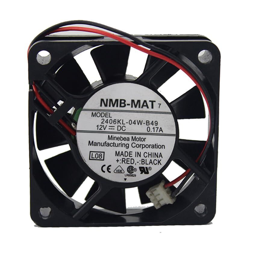 NMB 2406KL-04W-B49 DC Aksiyel Fan 12V 60x60x15mm Bilyalı Yatak Takometreli