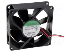 SUNON KD1208PTB1 Aksiyel Soğutma Fanı 12V DC 80x80x25 mm - Bilyalı Rulmanlı