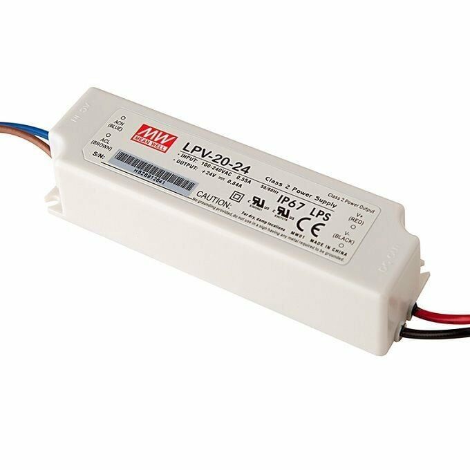 LPV-20-24 LPV2024 24VDC 0.84Amp IP67  MEANWELL