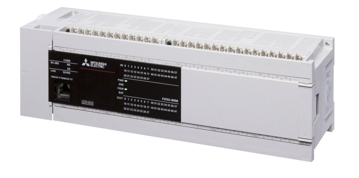 FX5U-80MT/DSS   24VDC, 40 DİGİ İNPUT, 40 TRANSISTOR OUTPUT