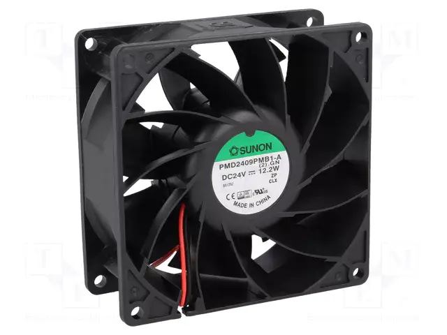 SUNON PMD2409PMB1-A DC Soğutma Fanı 24V DC 92x92x38 mm - Çift Bilyalı Rulmanlı