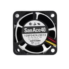 SANYO DENKI San Ace 40 109P0424J3013 DC Soğutma Fanı 24V DC 40x40x28 mm - Çift Bilyalı Rulmanlı