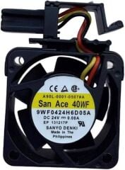 SANYO DENKI San Ace 40WF 9WF0424H6D05A DC Soğutma Fanı 24V DC 40x40x20 mm - IP68 Su ve Toz Korumalı