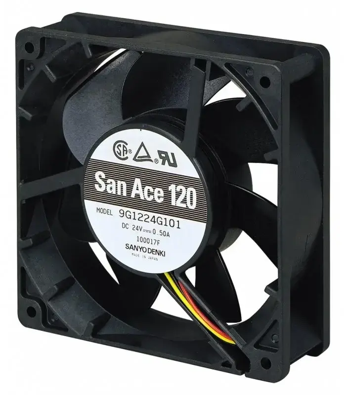 SANYO DENKI San Ace 120 9G1224G101 DC Soğutma Fanı 24V DC 120x120x38 mm - Çift Bilyalı Rulmanlı