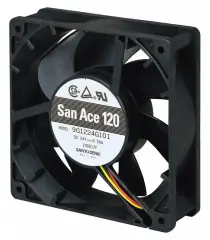 SANYO DENKI San Ace 120 9G1224G101 DC Soğutma Fanı 24V DC 120x120x38 mm - Çift Bilyalı Rulmanlı