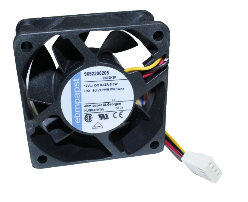 Ebmpapst 622/2H3P DC Soğutma Fanı 12V DC 60x60x25 mm - Bilyalı Rulmanlı / Yüksek Devirli Aksiyel Fan