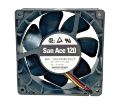 SANYO DENKI San Ace 120 9G1224H1D01 DC Soğutma Fanı 24V DC 120x120x38 mm - Bilyalı Aksiyel Fan